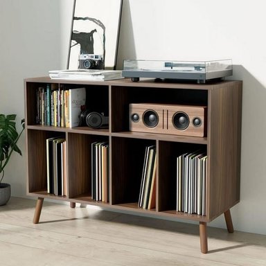 MUEBLE ESTANTE TOCADISCO FREYA CARAMELO MUEBLES GAUDI - 5