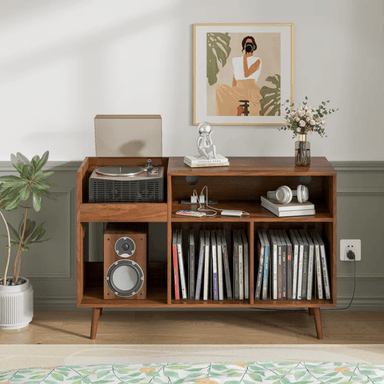 MUEBLE ESTANTE TOCADISCO CLOVIS CARAMELO MUEBLES GAUDI - 3