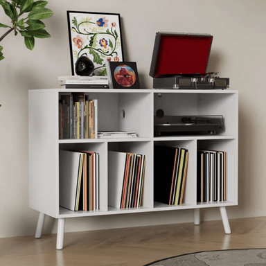 MUEBLE ESTANTE TOCADISCO FREYA BLANCO MUEBLES GAUDI - 2