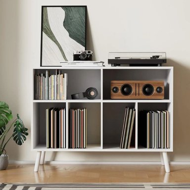 MUEBLE ESTANTE TOCADISCO FREYA BLANCO MUEBLES GAUDI - 6