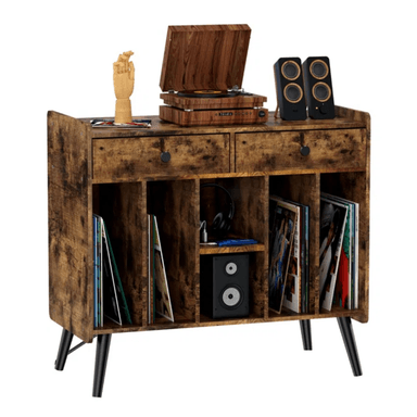 MUEBLE ESTANTE TOCADISCO MIKEL CARAMELO MUEBLES GAUDI - 1