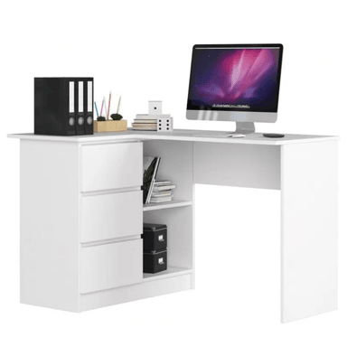 ESCRITORIO EN L PALMER BLANCO MUEBLES GAUDI