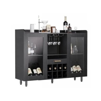 VITRINA APARADOR BAR FONSECA WENGUE MUEBLES GAUDI