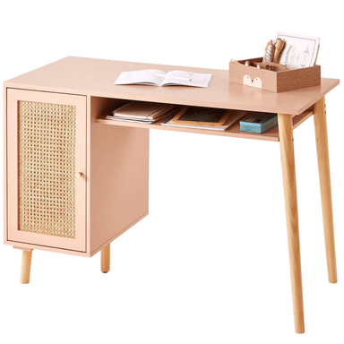 ESCRITORIO VINTAGE INFANTIL CON RATAN PATSY MUEBLES GAUDI