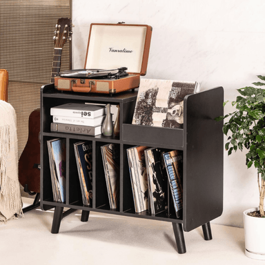 MUEBLE ESTANTE TOCADISCO MARC NEGRO MUEBLES GAUDI - 2