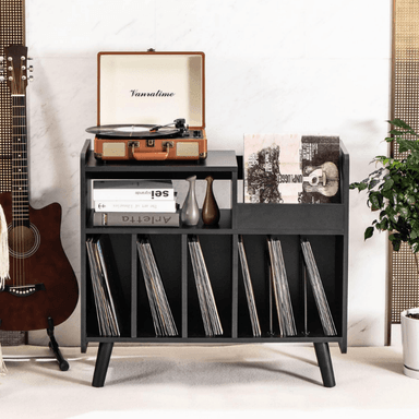 MUEBLE ESTANTE TOCADISCO MARC NEGRO MUEBLES GAUDI - 3