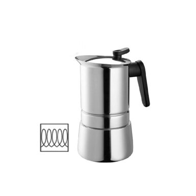CAFETERA ACERO INOX. MOKA ITALIANA 2TZ