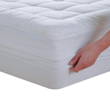 PROTECTOR COLCHÓN TEFI HOME KING ALGODÓN PIMA BLANCO IMPERMEABLE - 2