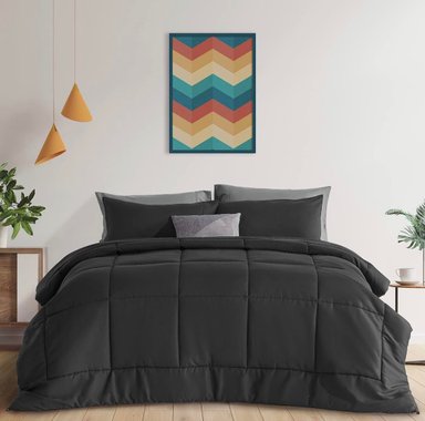 EDREDÓN TEFI HOME QUEEN ALGODÓN LISOS MONOCROMO 250 HILOS