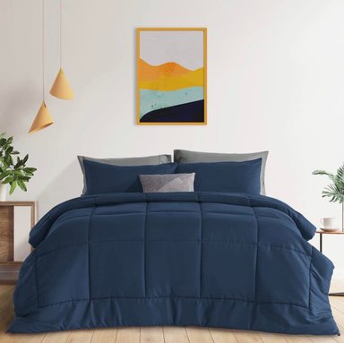 EDREDÓN TEFI HOME KING ALGODÓN LISOS MONOCROMO 250 HILOS