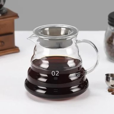 DECANTADOR COFFEE POINT CAFE 500ML V60 VIDRIO BOROSILICATO