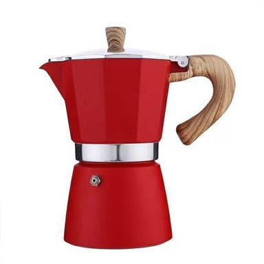 CAFETERA MOKA ITALIANA 6 TZAS ROJO