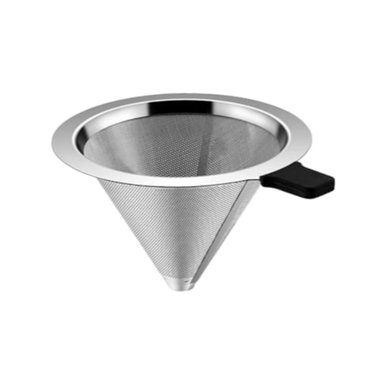 CAFETERA DE GOTEO CHEMEX PRISMÁTICO 600ML + FILTRO ACERO REUTLIZABLE - 4
