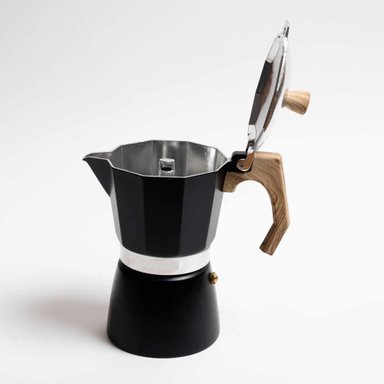 CAFETERA MOKA ITALIANA 6 TZAS VINTAGE - NEGRO - 1