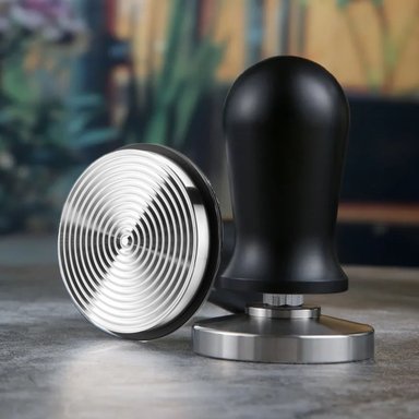 ACCESORIO COCINA COFFEE POINT BARISTA NEGRO TAMPER RETRACTIL 58MM
