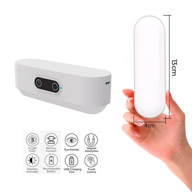 LUZ LED ST SYT RECARGABLE C/SENSOR MOVIMIENTO PORTABLE IMAN NIGHT LIGHT 5 COLORES SG48PRO BLANCO