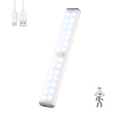 LUZ LED ST SG28/WHFR BLANCO SYT RECARGABLE C/SENSOR MOVIMIENTO PORTABLE IMAN COLD WHITE SG28 FRIO