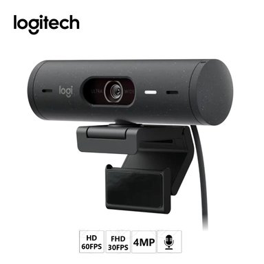 CÁMARA WEB LOGITECH 960-001412 BRIO 500 CON ENFOQUE DINAMICO Y RESOLUCION FULL HD 1080P NEGRO - 1
