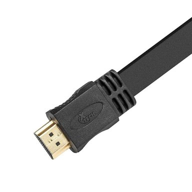 CABLE HDMI XTECH XTC-410 PLANO 3M CALIDAD PREMIUM CONEXIONES ESTABLES NEGRO - 3