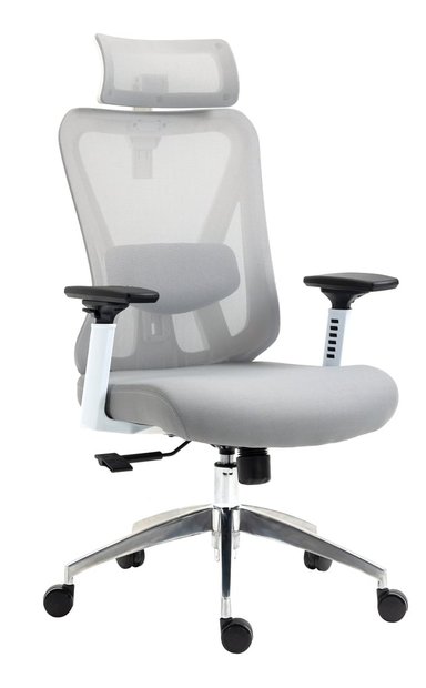 SILLA GIRATORIA ERGONÓMICA VENSO RTA-C4227W PRESIDENCIAL BLANCO/GRIS