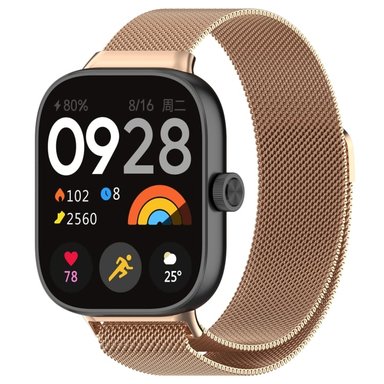 CORREA MILANESE PARA REDMI WATCH 4 / ACTIVE ORO ROSA