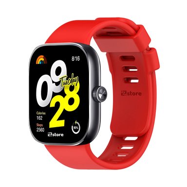 CORREA SILICONA PARA REDMI WATCH 4 / ACTIVE  ROJO