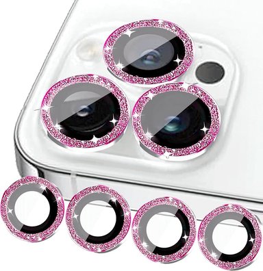 MICAS DE CAMARA INDIVIDUALES PIEDRAS ROSADO PARA IPHONE 12 - 2