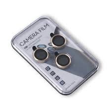 MICAS DE CAMARA INDIVIDUALES METAL DORADO PARA IPHONE 14 PRO / 14 PRO MAX - 1
