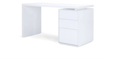 ESCRITORIO YOLODECORO STRETTO 140 CM X 140 CM BLANCO