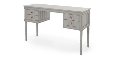 ESCRITORIO YOLODECORO BOURBON 140 CM X 140 CM GRIS VINTAGE