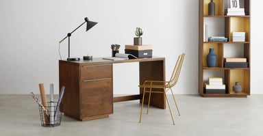 ESCRITORIO YOLODECORO ANDERSON 140 CM X 140 CM CARAMELO - 2