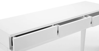 CONSOLA ESCRITORIO YOLODECORO VERNAY 120 CM X 120 CM BLANCO - 3