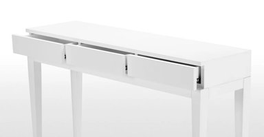 CONSOLA ESCRITORIO YOLODECORO VERNAY 120 CM X 120 CM BLANCO - 4