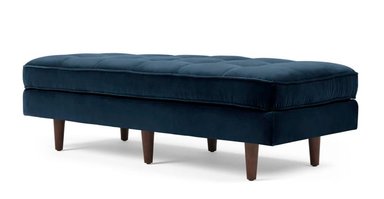 BANCO OTOMANA YOLODECORO SCOTT 2 CUERPOS AZUL MARINO