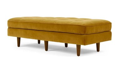 BANCO OTOMANA YOLODECORO SCOTT 2 CUERPOS DORADO