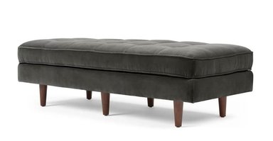 BANCO OTOMANA YOLODECORO SCOTT 2 CUERPOS GRIS HORMIGÓN