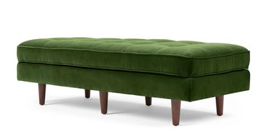 BANCO OTOMANA YOLODECORO SCOTT 2 CUERPOS VERDE HIERBA