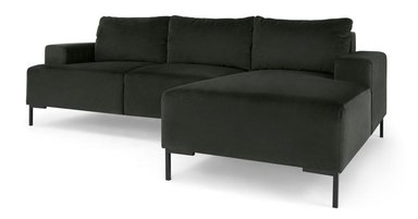 SOFÁ ESQUINERO YOLODECORO FREDERIK 3 CUERPOS CON CHAISE LONGUE A LA DERECHA GRIS ANTRACITA