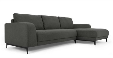 SOFÁ ESQUINERO YOLODECORO LUCIANO 3 CUERPOS CON CHAISE LONGUE A LA DERECHA GRIS HUDSON