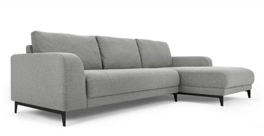 SOFÁ ESQUINERO YOLODECORO LUCIANO 3 CUERPOS CON CHAISE LONGUE A LA DERECHA GRIS MONTAÑA