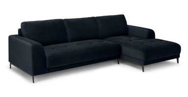 SOFÁ ESQUINERO YOLODECORO LUCIANO 3 CUERPOS CON CHAISE LONGUE A LA DERECHA AZUL CREPÚSCULO