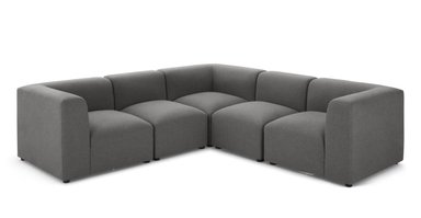 SOFÁ MODULAR YOLODECORO JUNO 5 CUERPOS GRIS MARGA