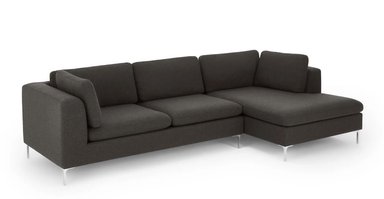 SOFÁ ESQUINERO YOLODECORO MONTEROSSO 3 CUERPOS CON CHAISE LONGUE A LA DERECHA GRIS MARENGO