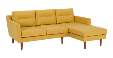 SOFÁ ESQUINERO YOLODECORO WALKER 3 CUERPOS CON CHAISE LONGUE A LA DERECHA AMARILLO