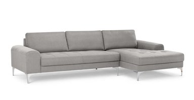 SOFÁ ESQUINERO YOLODECORO VITTORIO 3 CUERPOS CON CHAISE LONGUE A LA DERECHA GRIS PERLA