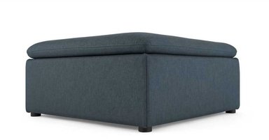 OTOMANA PARA SOFÁ MODULAR VICTOR - AZUL LINO