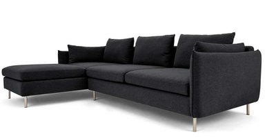 SOFÁ ESQUINERO YOLODECORO VENTO 3 CUERPOS CON CHAISE LONGUE A LA IZQUIERDA GRIS STERLING