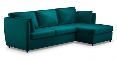 SOFÁ ESQUINERO YOLODECORO MILNER 3 CUERPOS AZUL DERECHO CERCETA