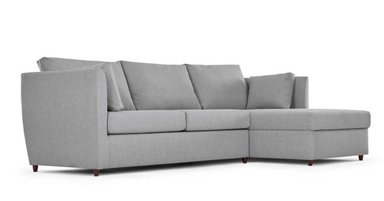 SOFÁ ESQUINERO YOLODECORO MILNER 3 CUERPOS GRIS DERECHO GRANITO