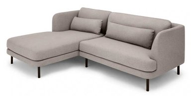 SOFÁ YOLODECORO HERMAN 3 CUERPOS CON CHAISE LONGUE A LA IZQUIERDA GRIS